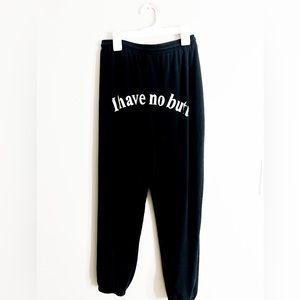 “I have no butt” Black Sweatpants From SHEIN (worn once)